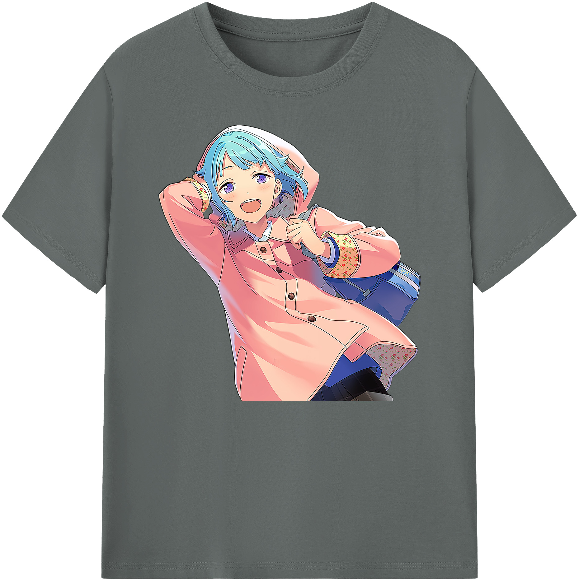 （画像用） あんさんぶるスターズ! Ensemble Stars 綿100％ メンズ半袖Tシャツ｜肌触りやわらか＆通気性